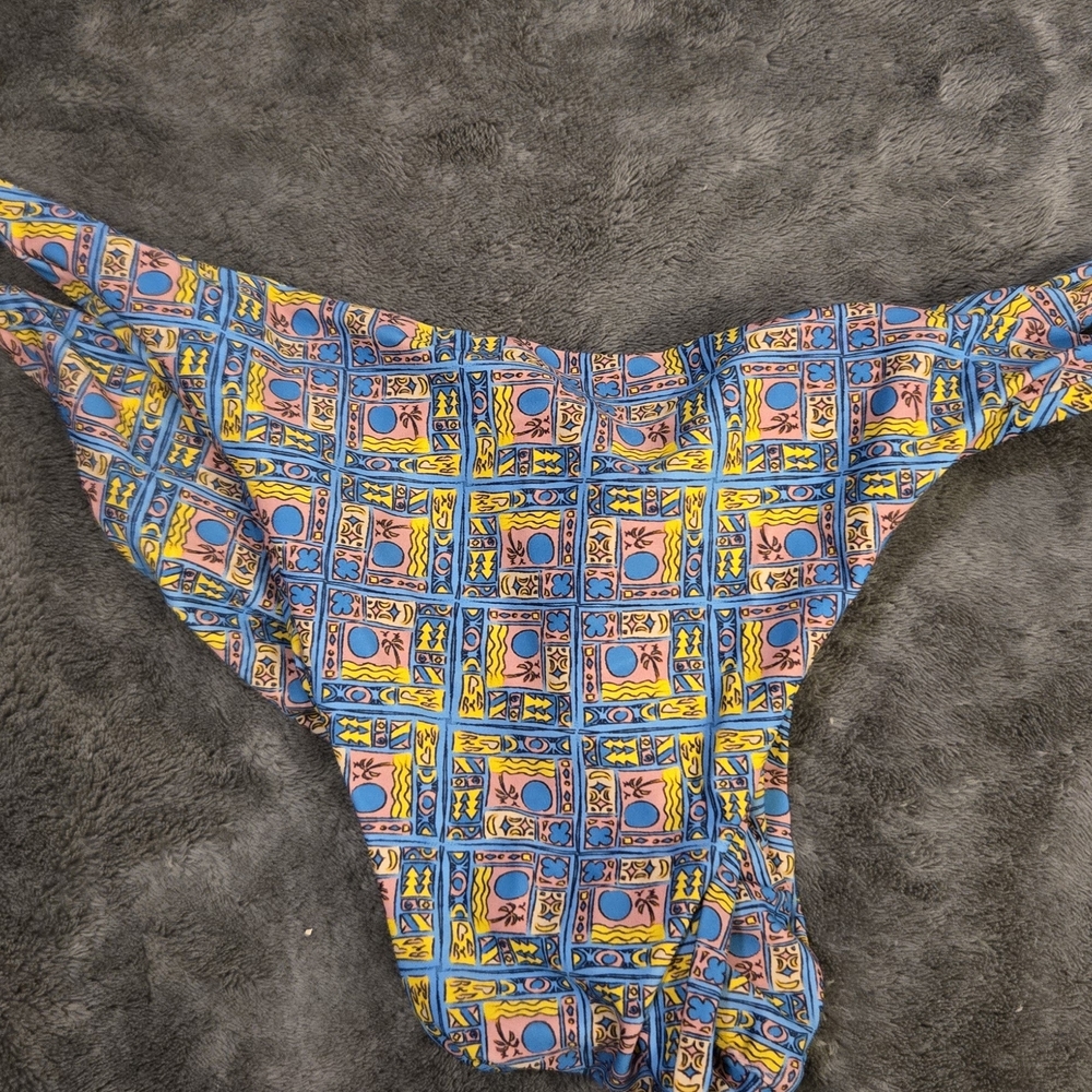 Fused Hawaii Aloha Mosaic Print Bikini Bottom